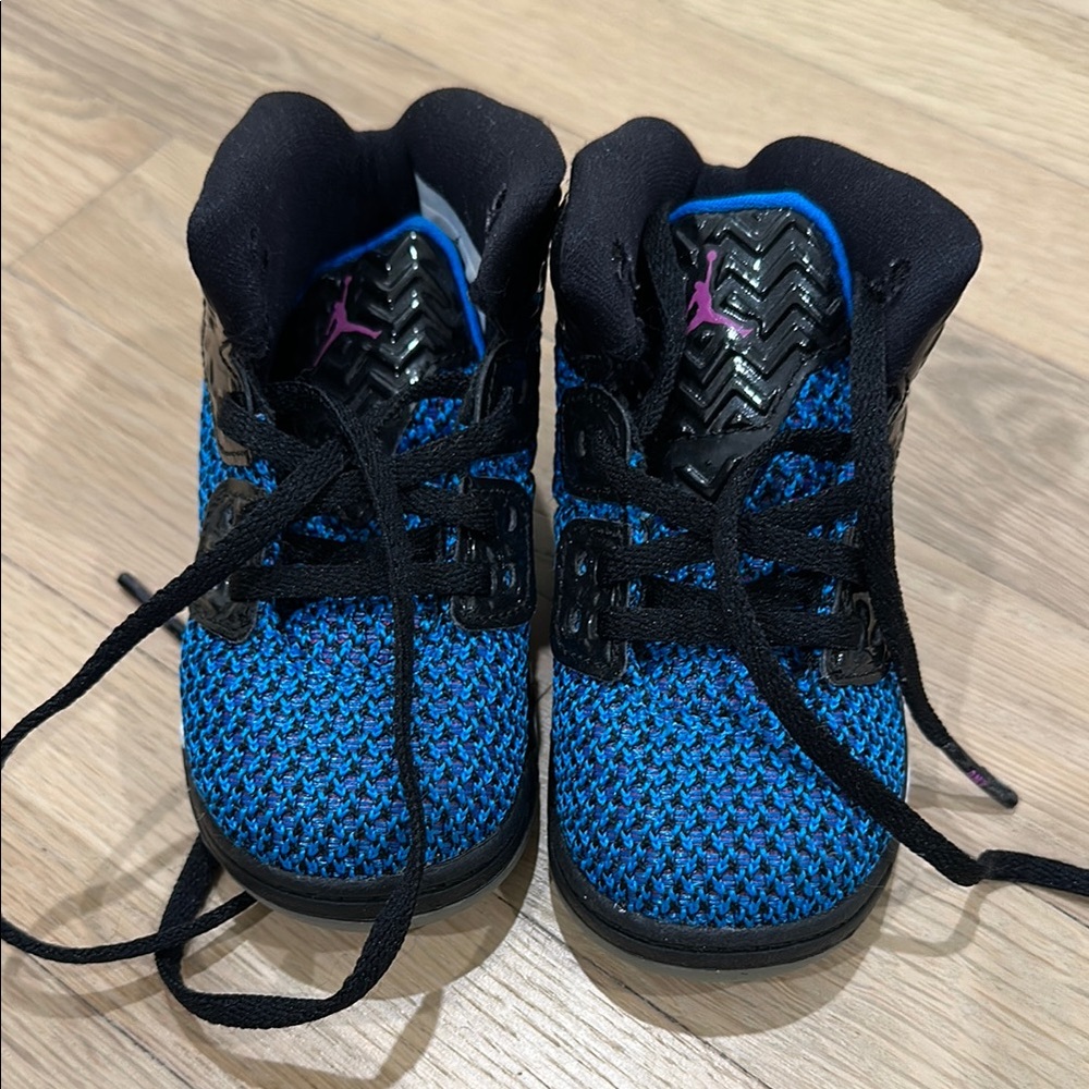 Nike Blue and Black High-Top Sneakers